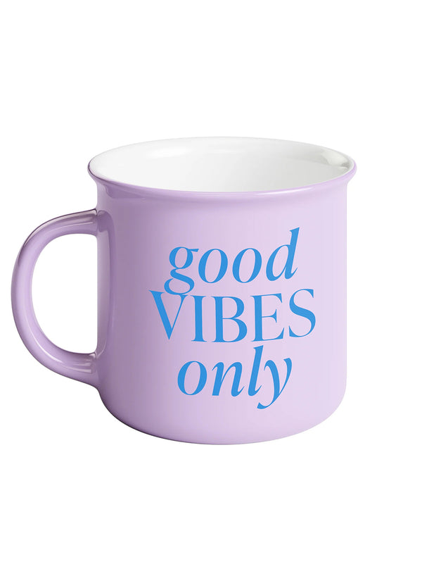Good Vibes Only 11oz Campfire Style Mug-SWEET WATER DECOR-Over the Rainbow
