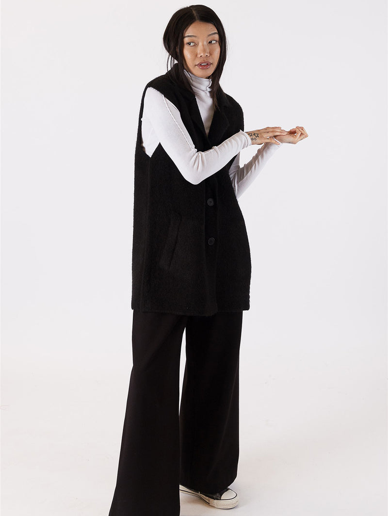 Halsey Vest- Black-LYLA+LUXE-Over the Rainbow