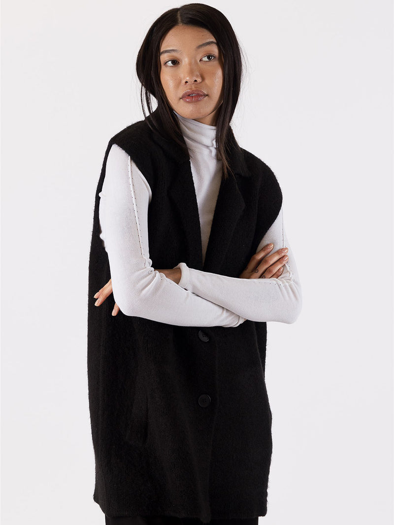 Halsey Vest- Black-LYLA+LUXE-Over the Rainbow