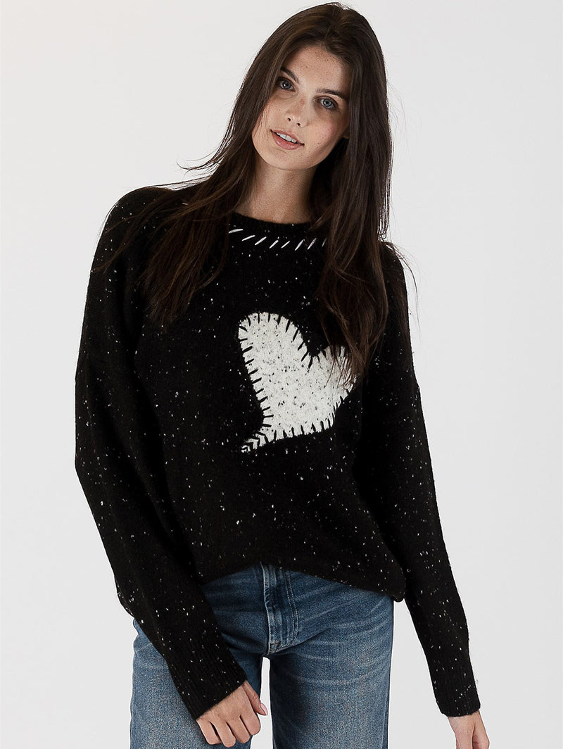 Heart Sweater-LYLA+LUXE-Over the Rainbow