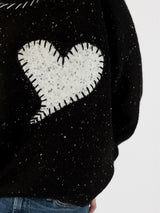 Heart Sweater-LYLA+LUXE-Over the Rainbow