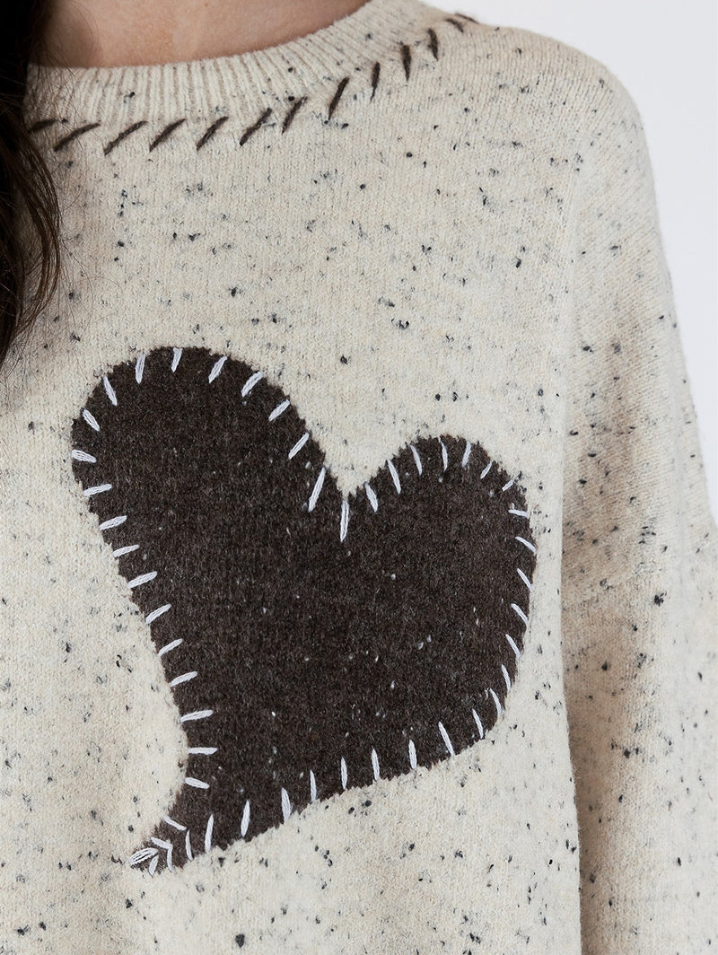 Heart Sweater-LYLA+LUXE-Over the Rainbow