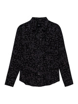 Hunter Plaid Shirt - Diffused Charcoal Cheetah-Rails-Over the Rainbow