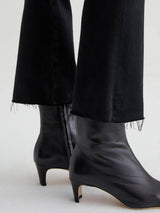 Farrah High Rise Crop Bootcut Jean - Sulfur Black-AG Jeans-Over the Rainbow