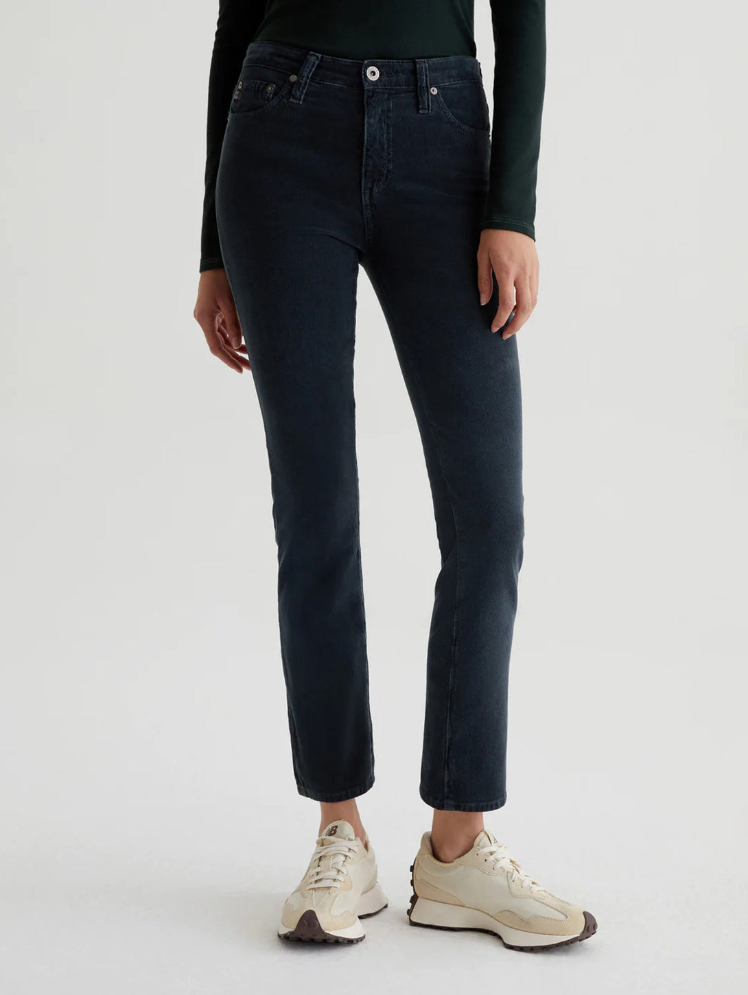 Mari Mid Rise Corduroy Pant-AG Jeans-Over the Rainbow