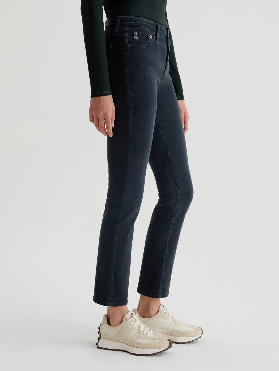 Mari Mid Rise Corduroy Pant-AG Jeans-Over the Rainbow