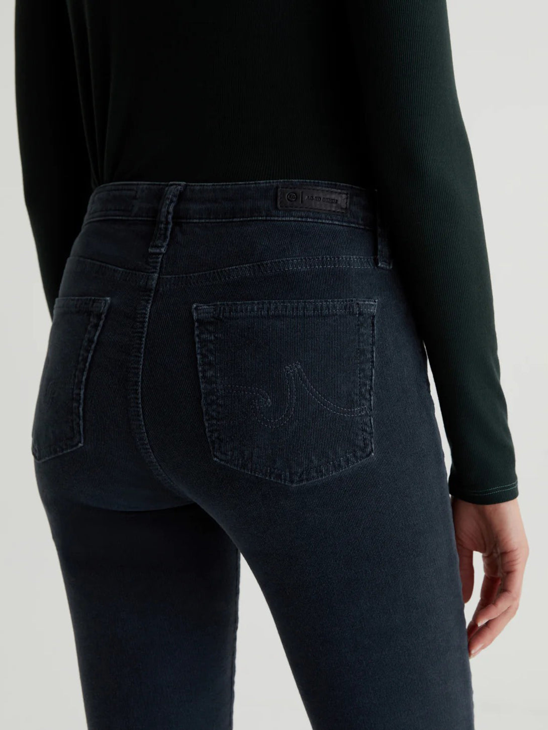 Mari Mid Rise Corduroy Pant-AG Jeans-Over the Rainbow