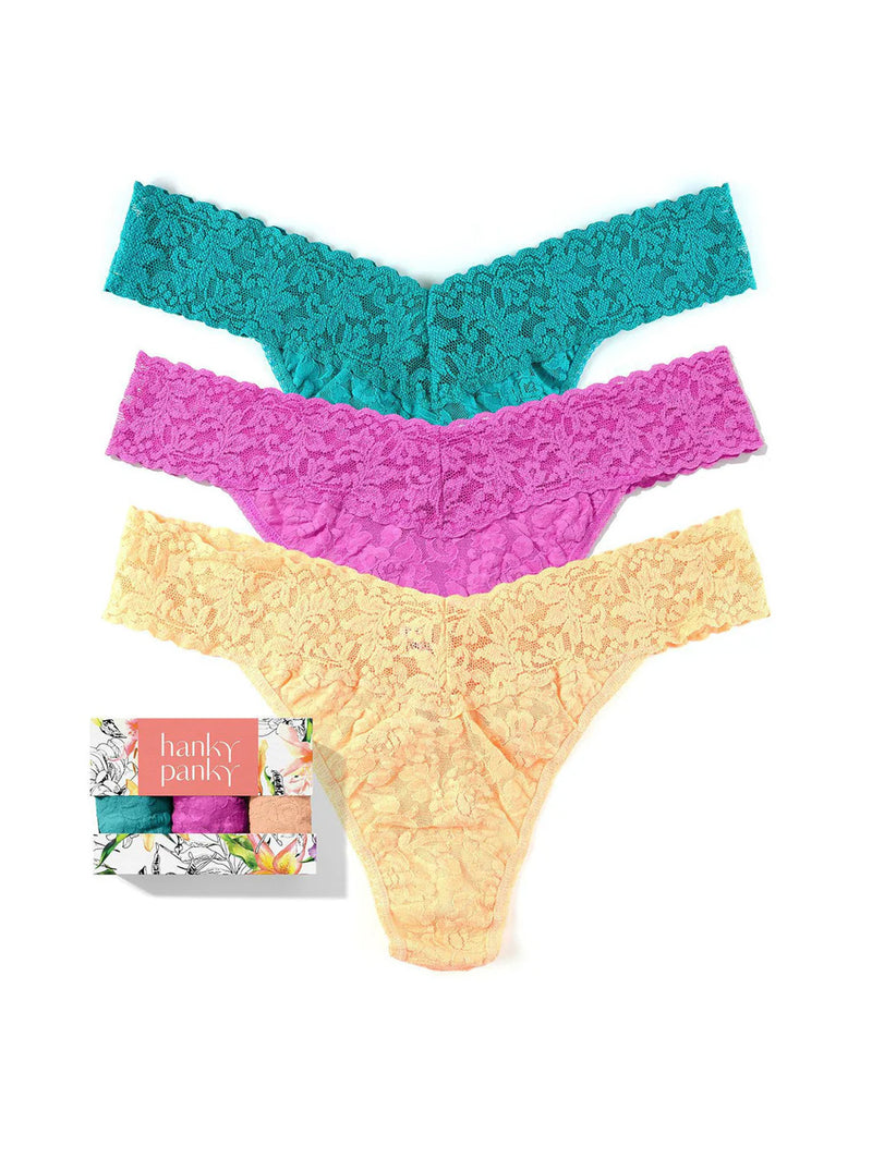 Original Rise Thongs 3 Pack - Raspberry Ice