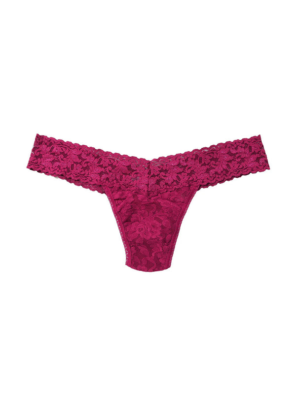 Low Rise Thong - Merlot