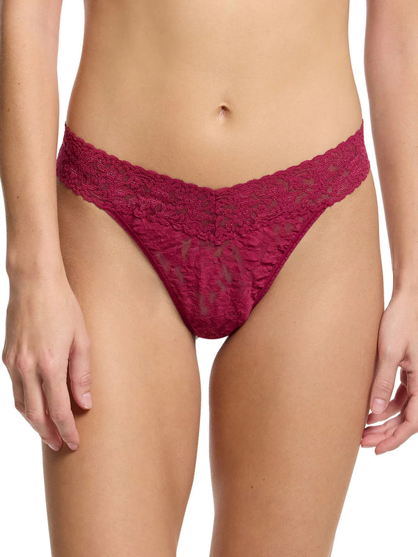 Original Rise Thong - Merlot