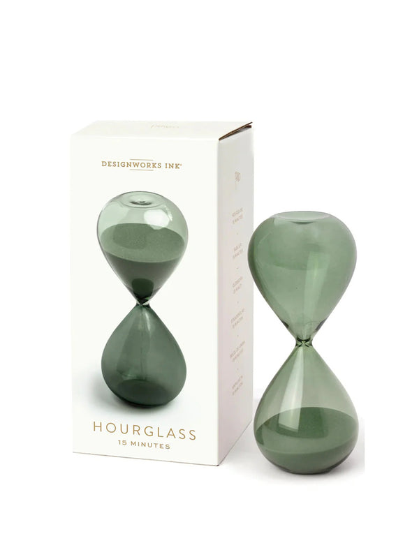 15 Min Hourglass - Evergreen-DESIGN WORKS INK-Over the Rainbow