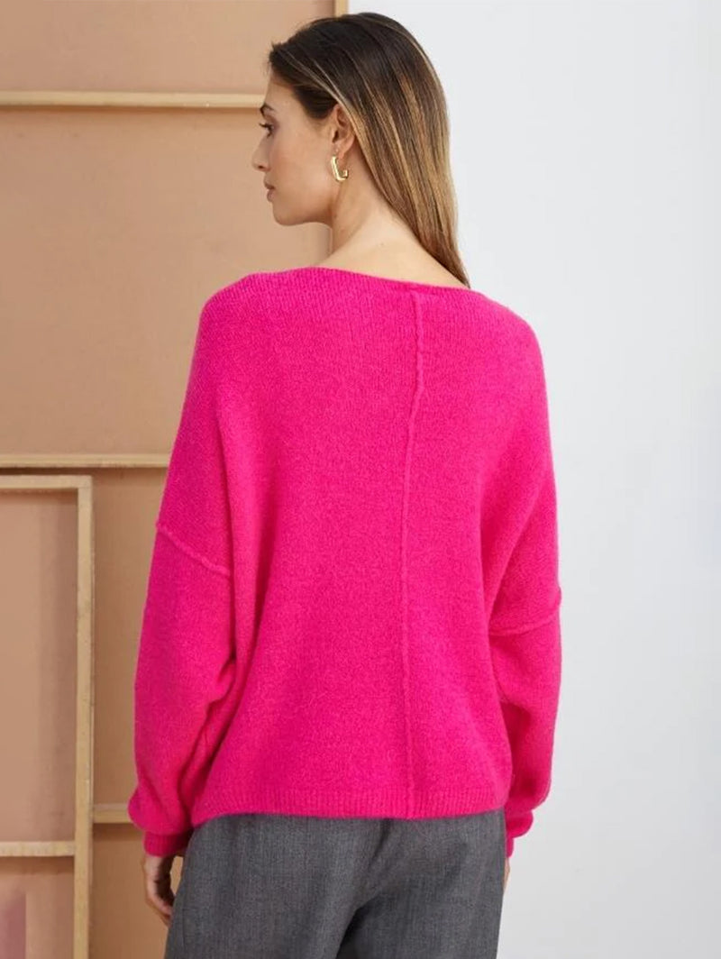 Hailey V-Neck Sweater-CHARLI-Over the Rainbow