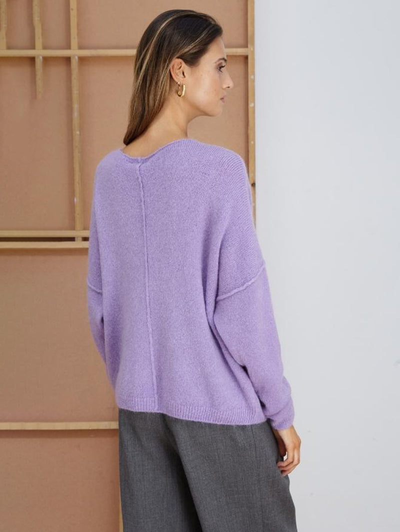 Hailey V-Neck Sweater-CHARLI-Over the Rainbow