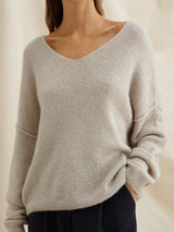 Hailey V-Neck Sweater-CHARLI-Over the Rainbow
