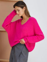 Hailey V-Neck Sweater-CHARLI-Over the Rainbow