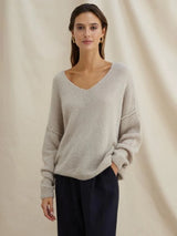 Hailey V-Neck Sweater-CHARLI-Over the Rainbow