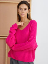 Hailey V-Neck Sweater-CHARLI-Over the Rainbow