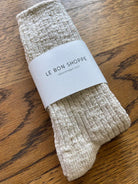 Cottage Socks - Oatmeal-LE BON SHOPPE-Over the Rainbow