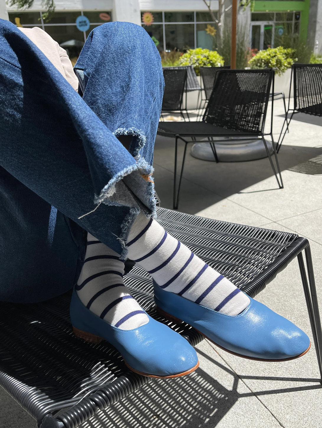 Wally Socks - Breton Stripe-LE BON SHOPPE-Over the Rainbow