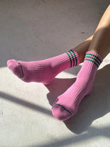 Girlfriend Socks - Rose Pink-LE BON SHOPPE-Over the Rainbow