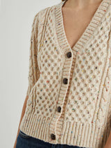 Isla Confetti Cardigan - Cream-Rails-Over the Rainbow