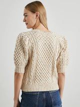 Isla Confetti Cardigan - Cream-Rails-Over the Rainbow