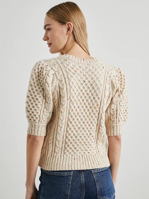 Isla Confetti Cardigan - Cream-Rails-Over the Rainbow