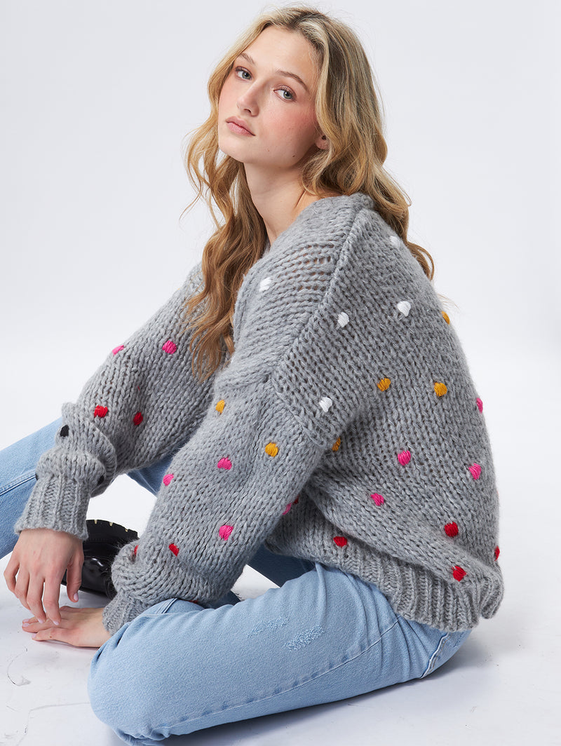 Jack Cardigan - Grey-John + Jenn-Over the Rainbow