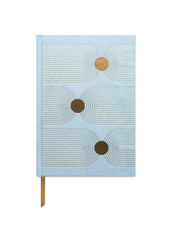 Suede Pocket Journal - Blue-DESIGN WORKS INK-Over the Rainbow
