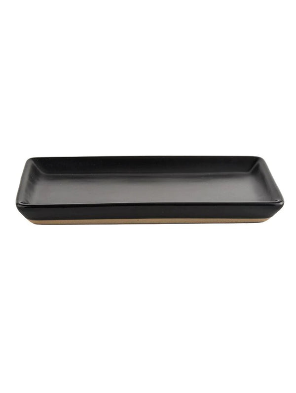 Stoneware Tray - Black-SWEET WATER DECOR-Over the Rainbow