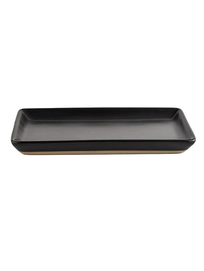 Stoneware Tray - Black-SWEET WATER DECOR-Over the Rainbow
