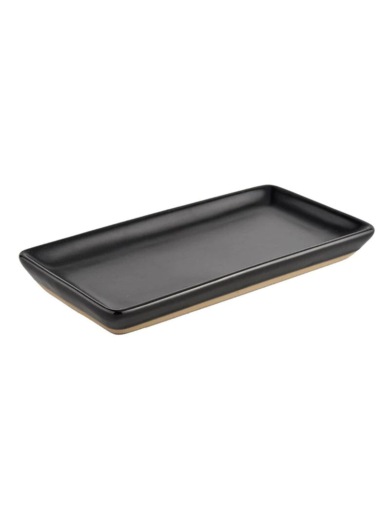 Stoneware Tray - Black-SWEET WATER DECOR-Over the Rainbow
