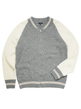 Jefferson Varsity Cardigan - Grey-Benson-Over the Rainbow