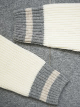 Jefferson Varsity Cardigan - Grey-Benson-Over the Rainbow
