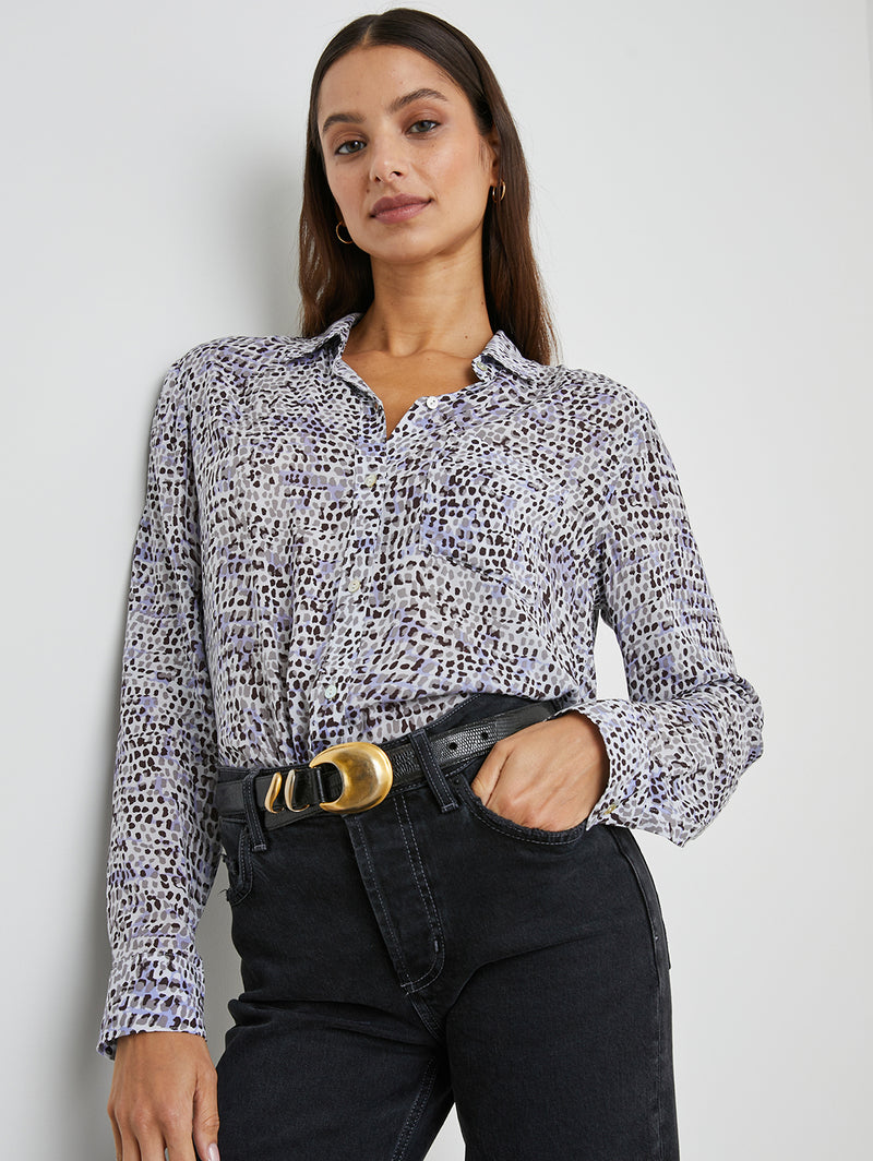 Josephine Shirt - Blue Reptile-Rails-Over the Rainbow