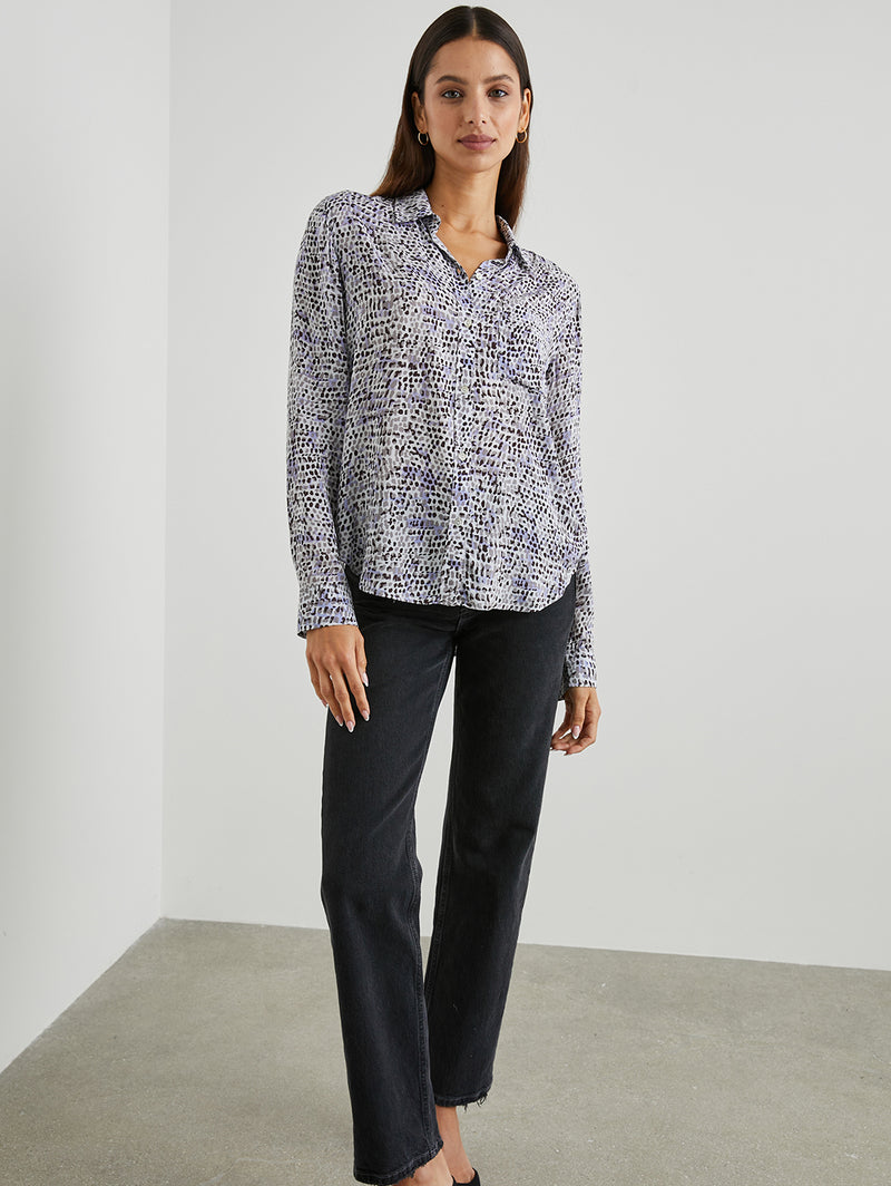 Josephine Shirt - Blue Reptile-Rails-Over the Rainbow