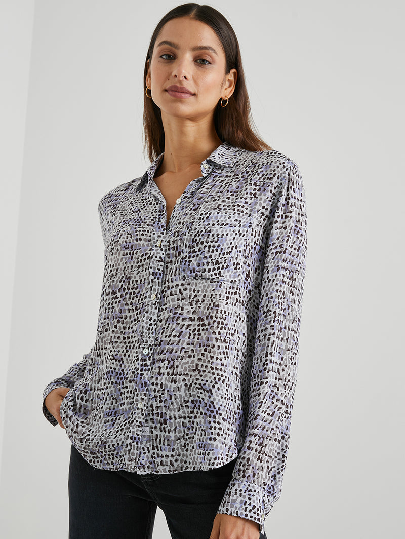 Josephine Shirt - Blue Reptile-Rails-Over the Rainbow