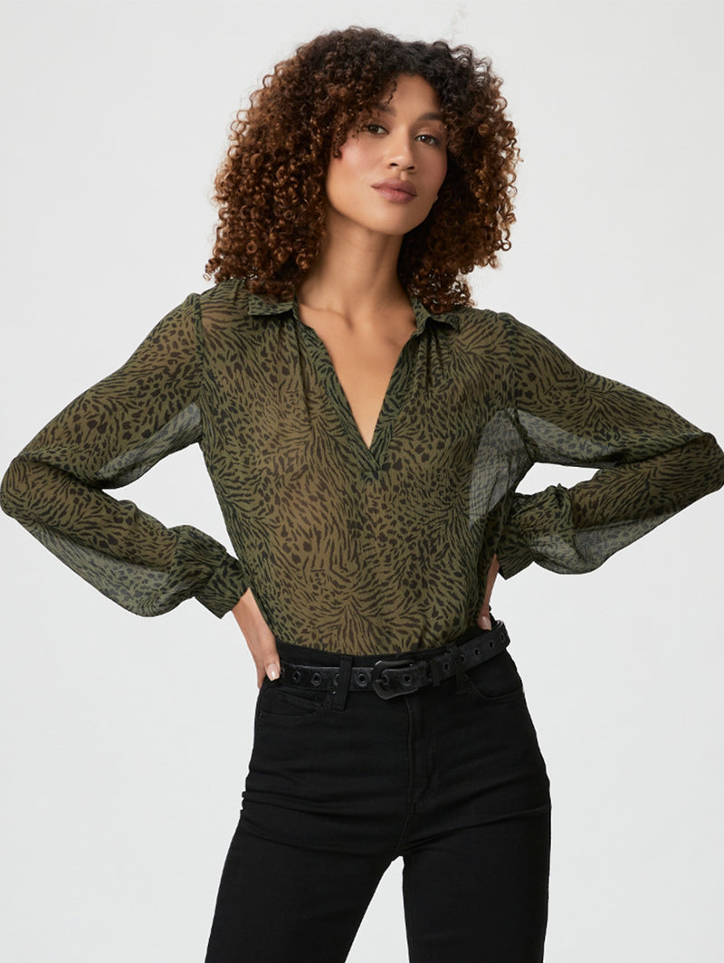 Johannes Blouse - Army Black-Paige-Over the Rainbow