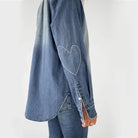 Mia Shirt - Dark Denim-KERRI ROSENTHAL-Over the Rainbow