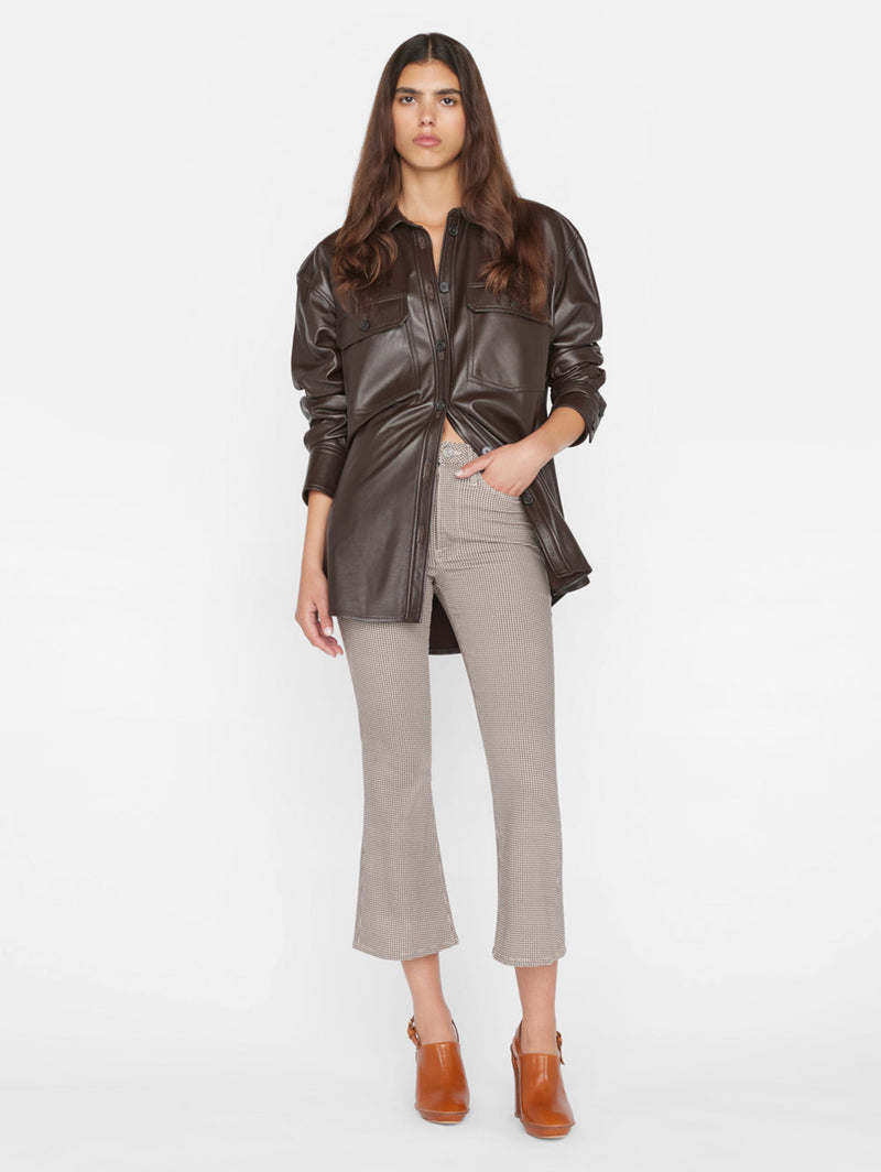 Le Crop Flare Pant - Camel Multi-FRAME-Over the Rainbow