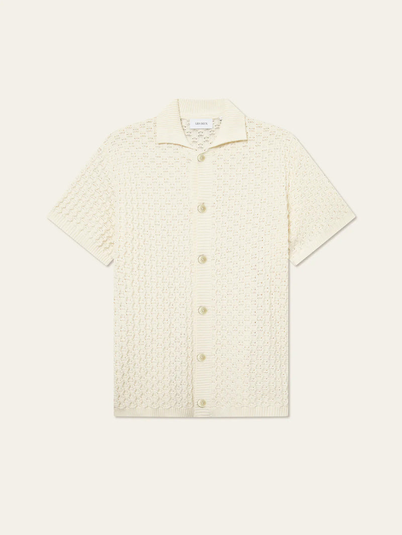 Gespertus Short Sleeve Knit Shirt - Ivory