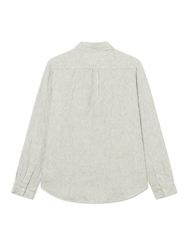 Kristian Linen Shirt - Lichen Green-LES DEUX-Over the Rainbow