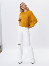 Glennon Cable Sweater - Dijon-John + Jenn-Over the Rainbow