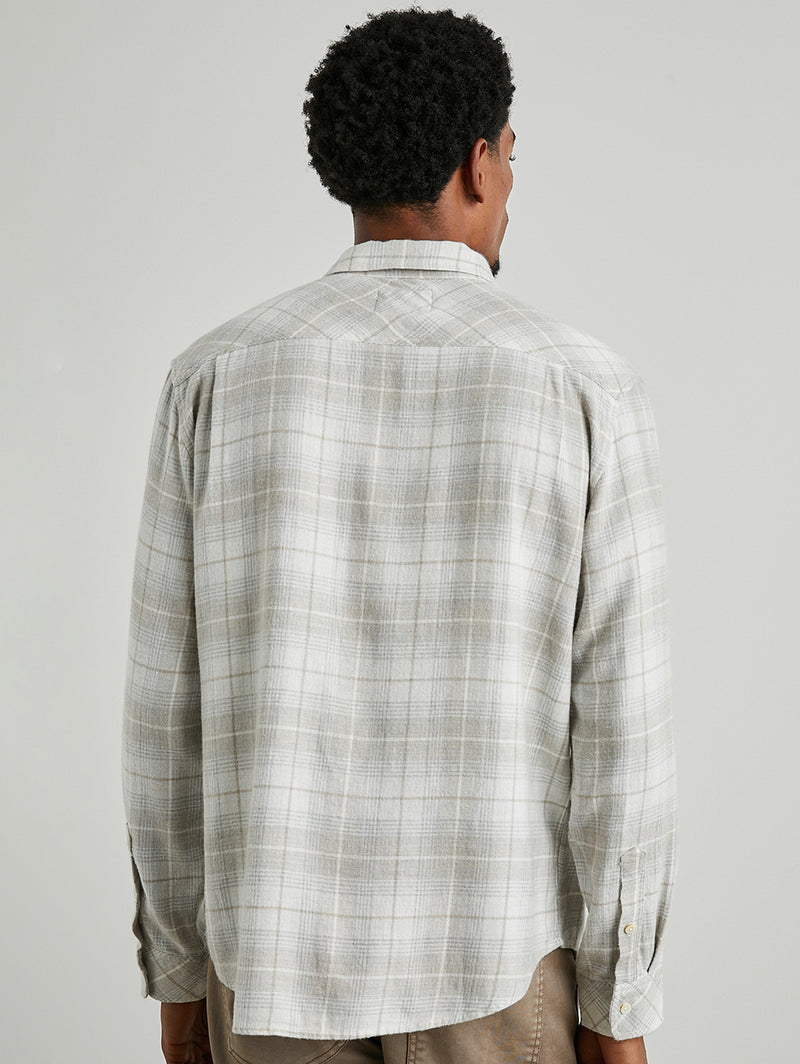 Lennox Shirt - Wheat Dove Melange-Rails-Over the Rainbow