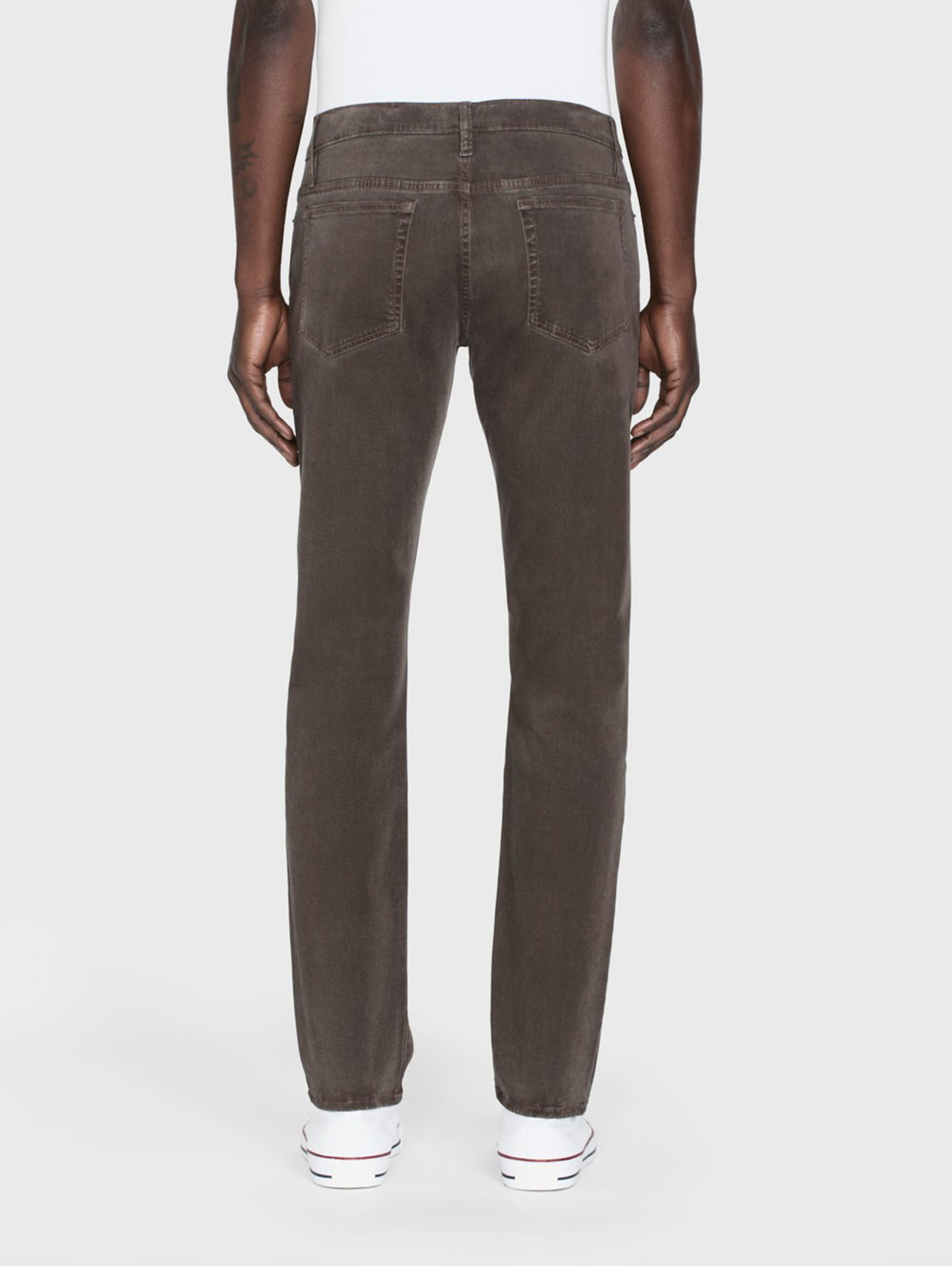 L'Homme Slim Pant - Mocha-FRAME-Over the Rainbow