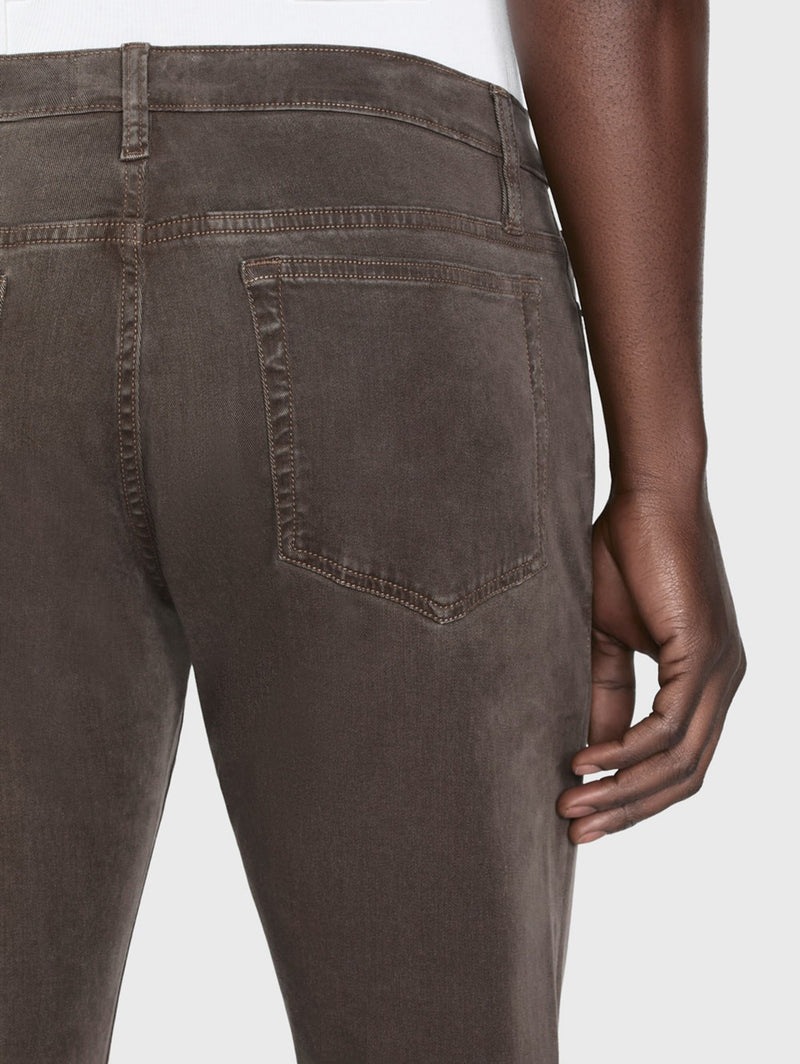 L'Homme Slim Pant - Mocha-FRAME-Over the Rainbow