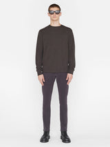 L'Homme Slim Brushed Twill Pant - Charcoal Grey-FRAME-Over the Rainbow