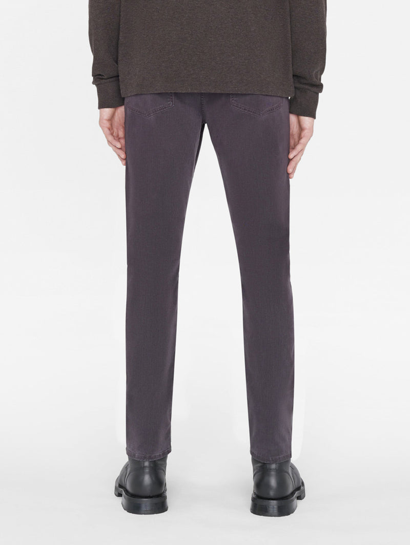 L'Homme Slim Brushed Twill Pant - Charcoal Grey-FRAME-Over the Rainbow