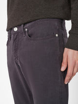 L'Homme Slim Brushed Twill Pant - Charcoal Grey-FRAME-Over the Rainbow