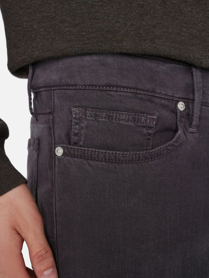 L'Homme Slim Brushed Twill Pant - Charcoal Grey-FRAME-Over the Rainbow